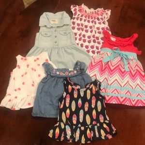 LOT 6-12 month baby girl dress and top